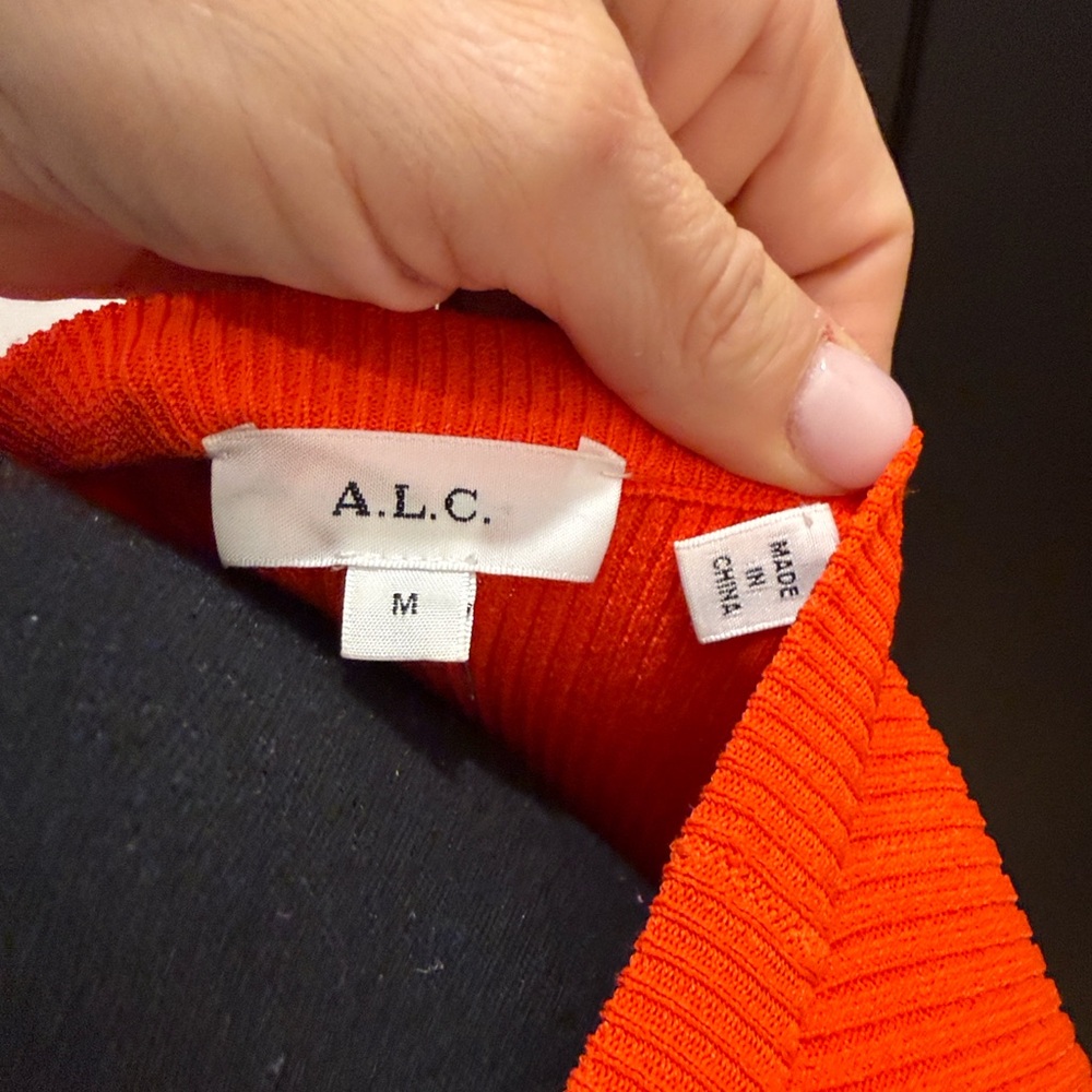 A.L.C. Bright Orange Mini Dress - Picture 2 of 7